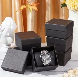 3/$25 Bracelet and Watch Empty Gift Box in Black UNISEX